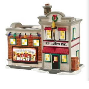 Department 56 A Christmas Story Leg Lamp Factory Decor